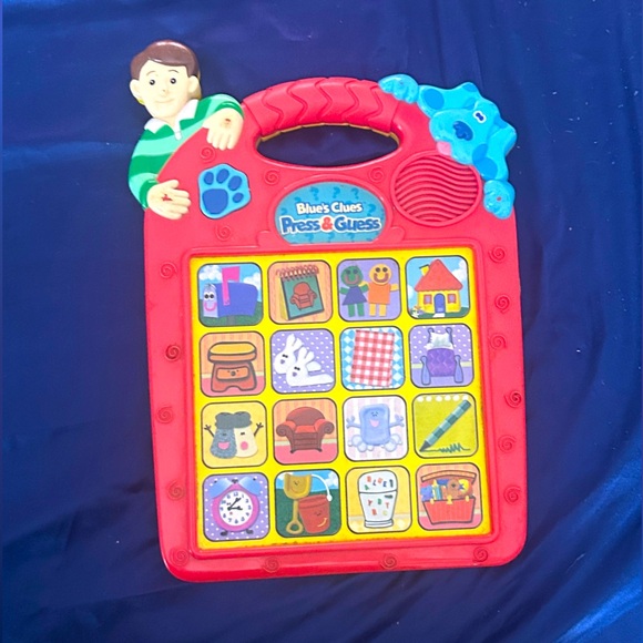 Vintage Blues Clues Press and Guess Learning game. - Picture 1 of 2